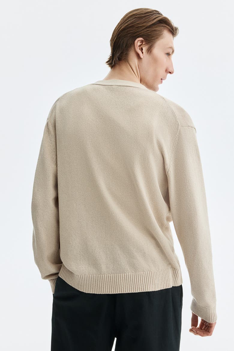 Relaxed Fit Cardigan, Alternate, color, Beige
