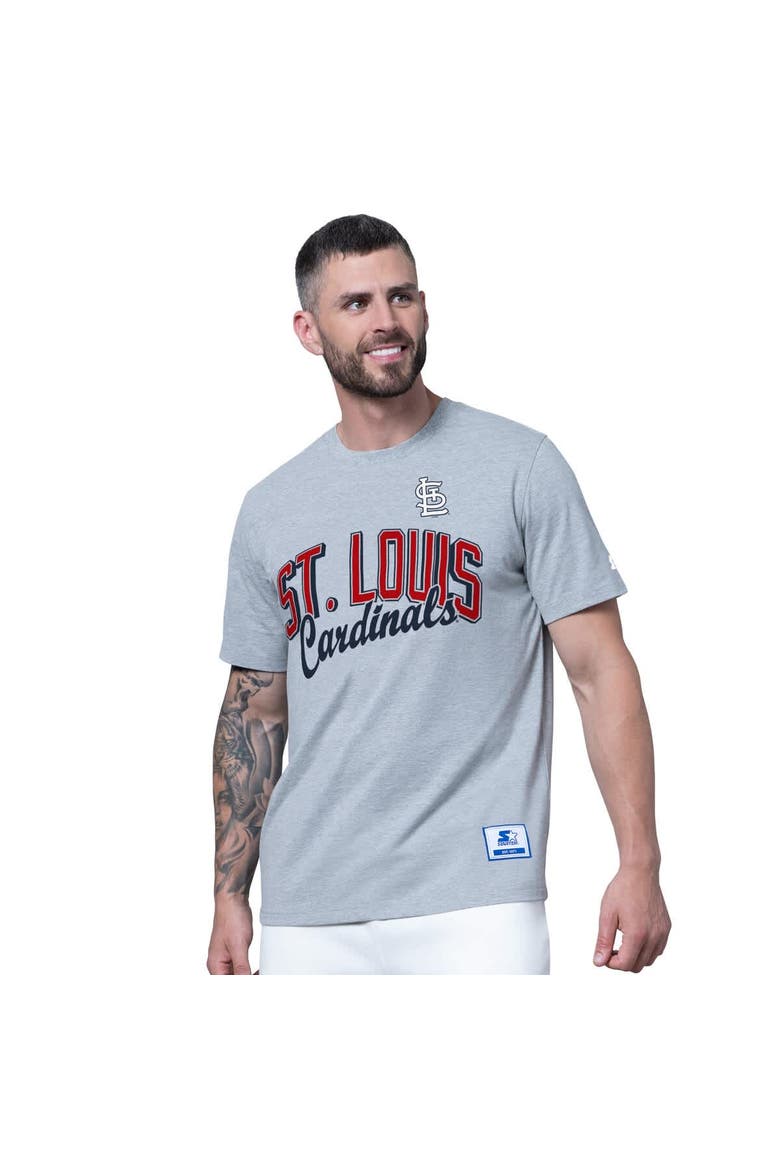 Men's Starter  Red/Heather Gray St. Louis Cardinals Two-Pack T-Shirt Set, Alternate, color, Red