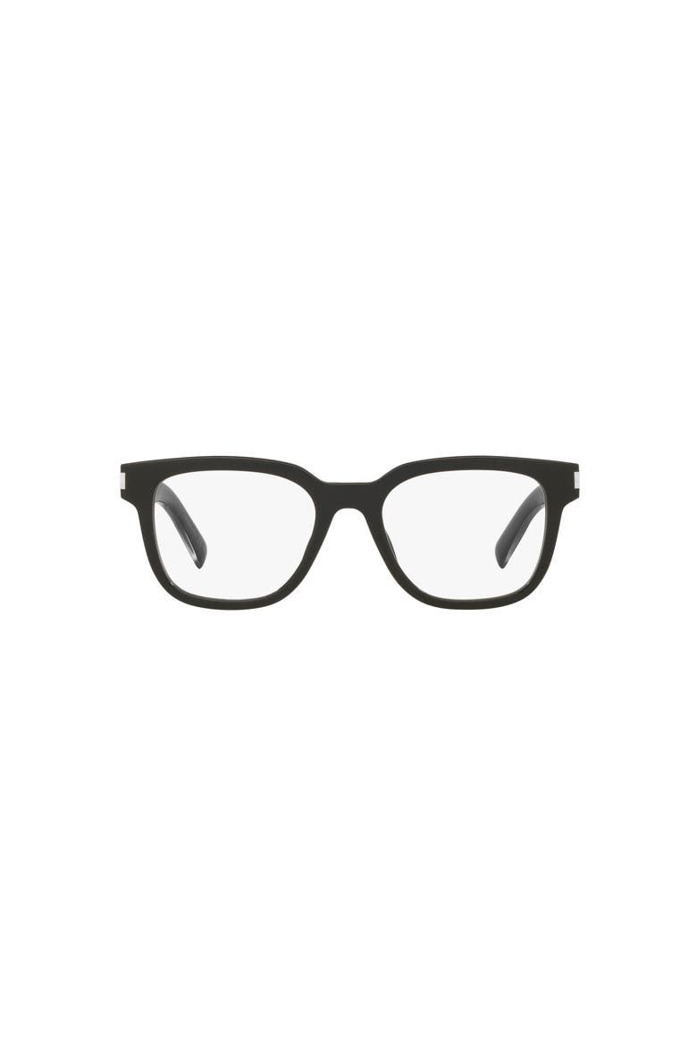 52mm Rectangle optical glasses, Alternate, color, Black
