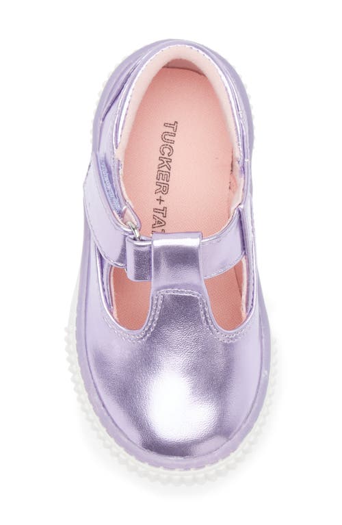 Tucker + Tate Tabitha T-strap Mary Jane Flat In Purple Montana Metallic