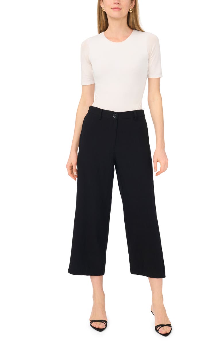 Vince Camuto Crop Pants, Alternate, color, Rich Black