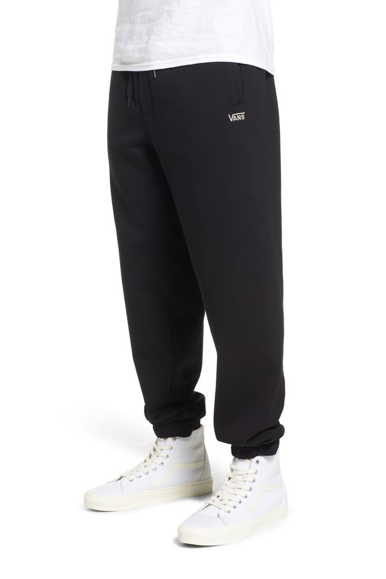 Men's Cotton Blend Fleece Joggers, Alternate, color, BLACK