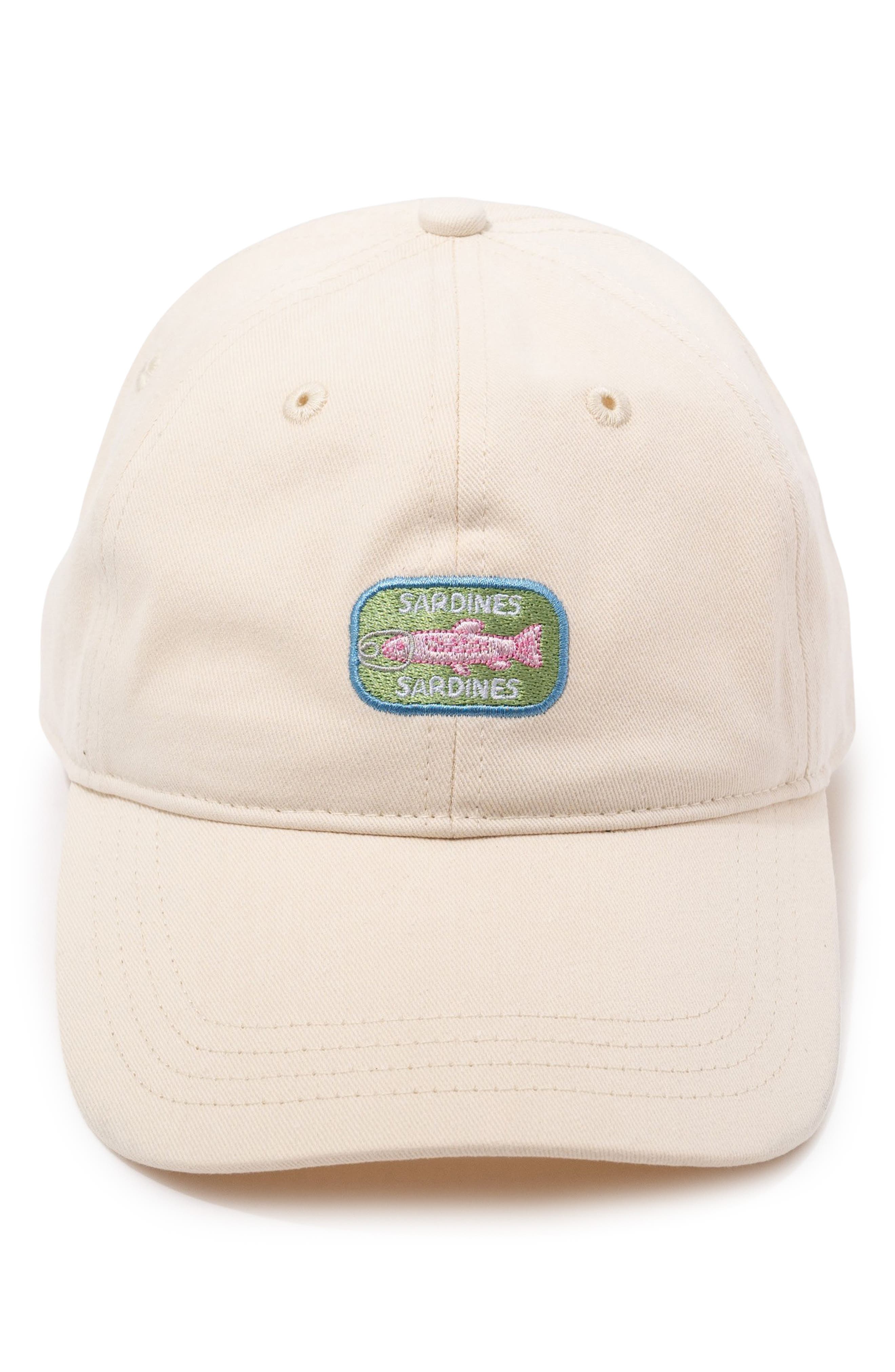 Sardines Embroidered Baseball Cap