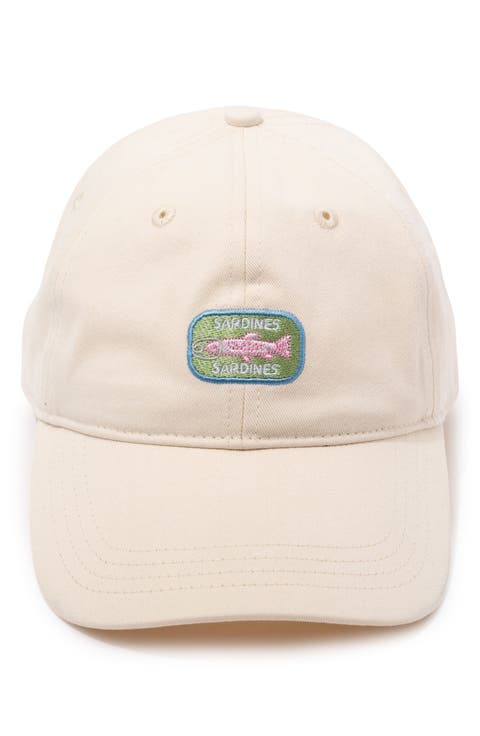 Sardines Embroidered Baseball Cap