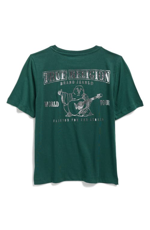 True Religion Kids' Horseshoe Cotton Graphic T-shirt In Green