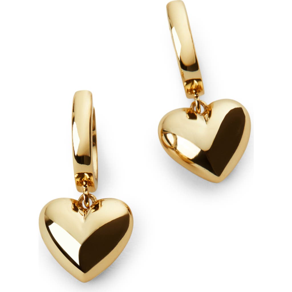 Ana Luisa Jessica Heart Drop Huggie Hoop Earrings