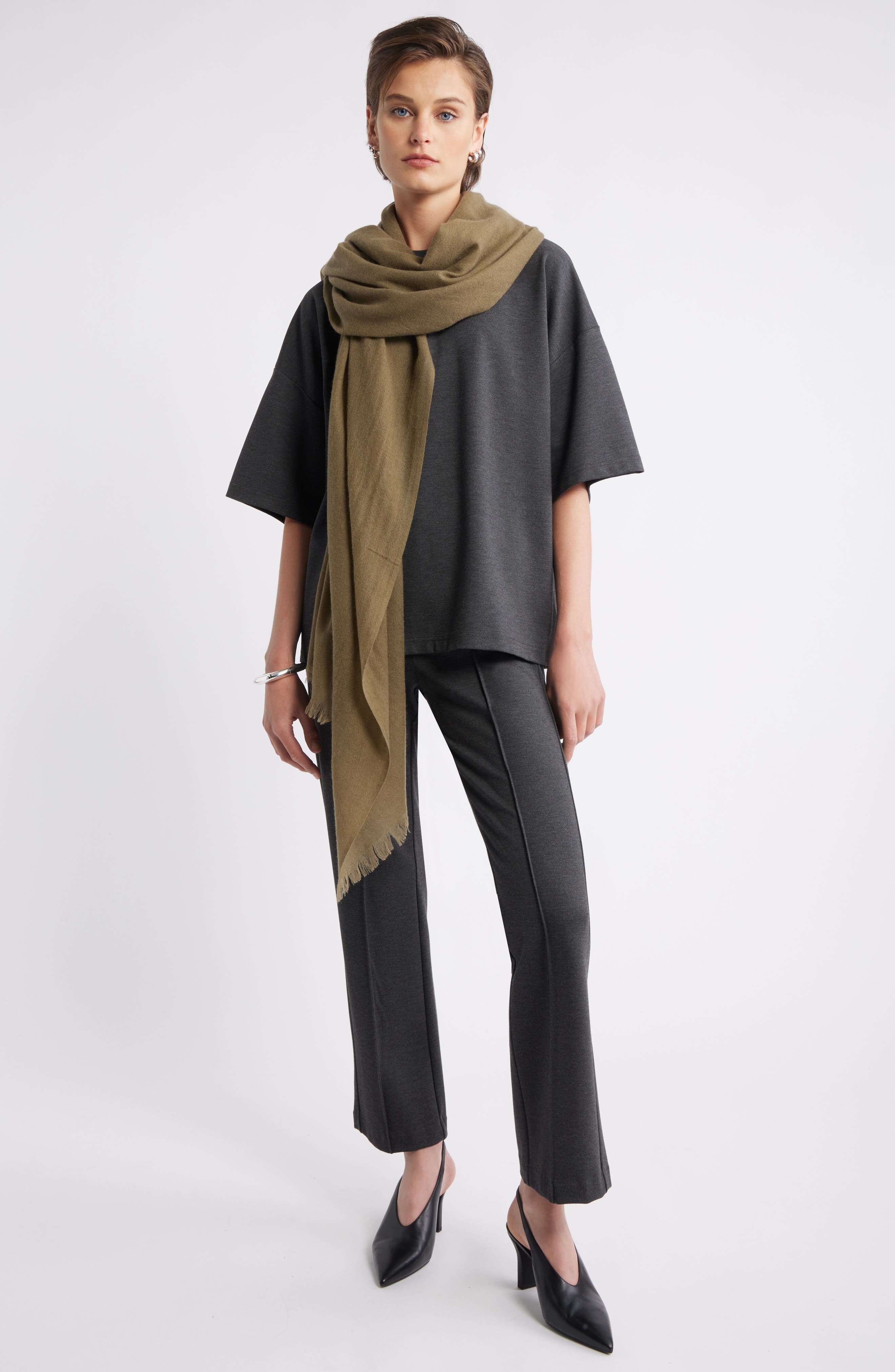 Nordstrom Textured Cashmere Scarf