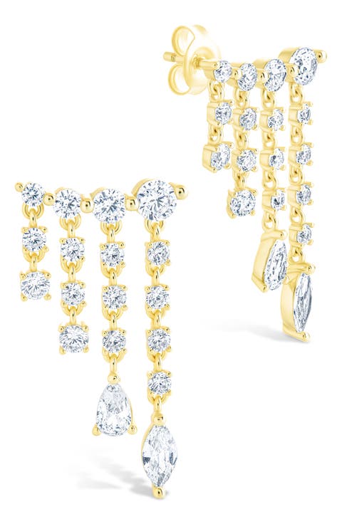 Adrian Cubic Zirconia Drop Earrings