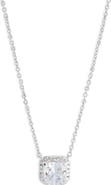 Nadri Cubic Zirconia Halo Pendant Necklace