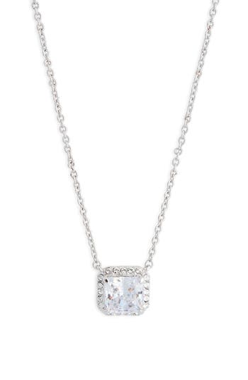 Nadri Cubic Zirconia Halo Pendant Necklace In Multi
