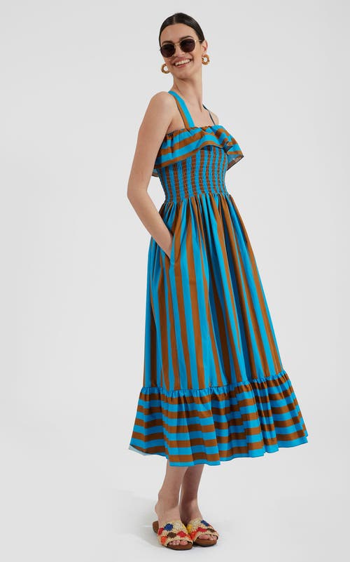LA DOUBLEJ LA DOUBLEJ SUNKISSED DRESS RIVIERA TURCHESE TURQUOISE