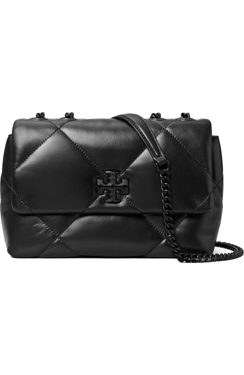 Tory Burch Kira Diamond Quilt Shoulder Bag, Main, color, Black