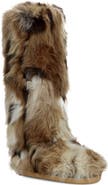 AZALEA WANG Fennec Faux Fur Over the Knee Boot