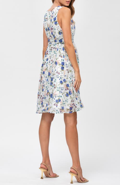 Pietro Brunelli Tie Waist Chiffon A-line Maternity Dress In White