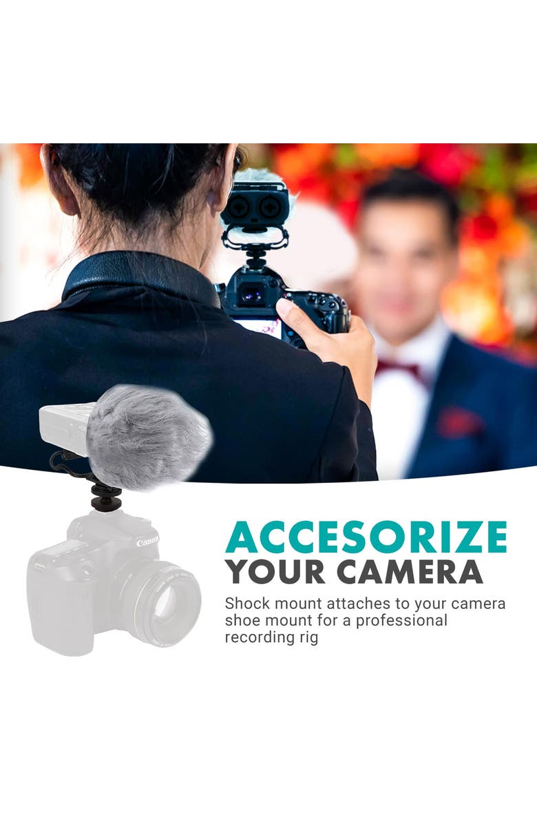 MOVO AEK-Z4 Audio Enhancement Kit for the Zoom H4n, H5, H6, Tascam DR-40, DR-05, DR-07, Alternate, color, Black