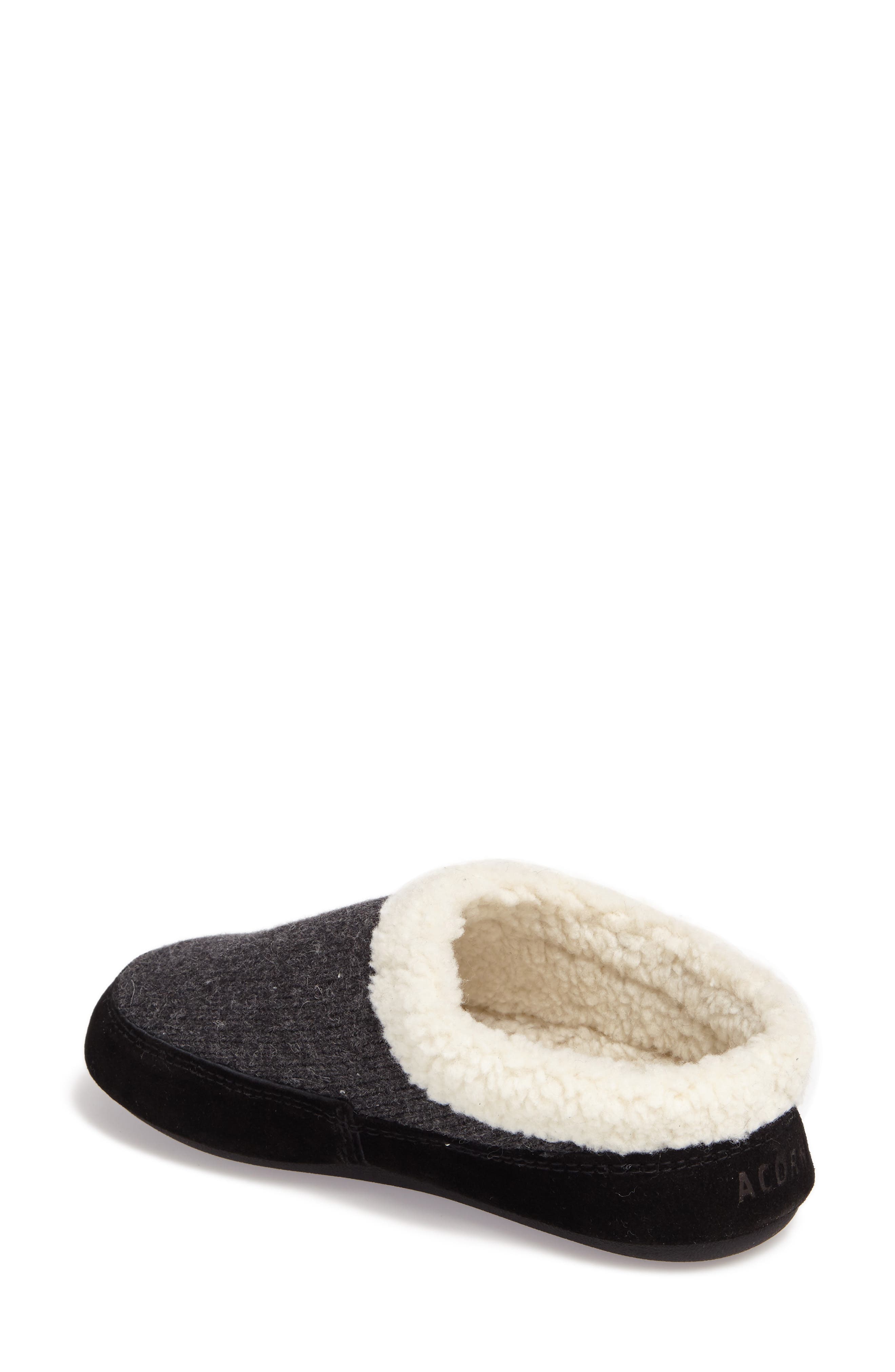 Acorn Faux Fur Mule Slipper, Alternate, color, 