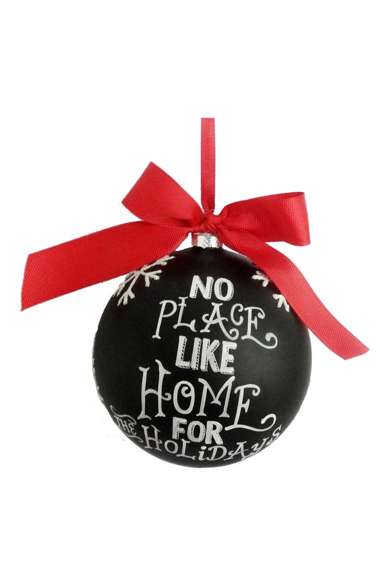 Sage & Co. 'No Place Like Home' Chalkboard Ornament, Main, color, BLACK