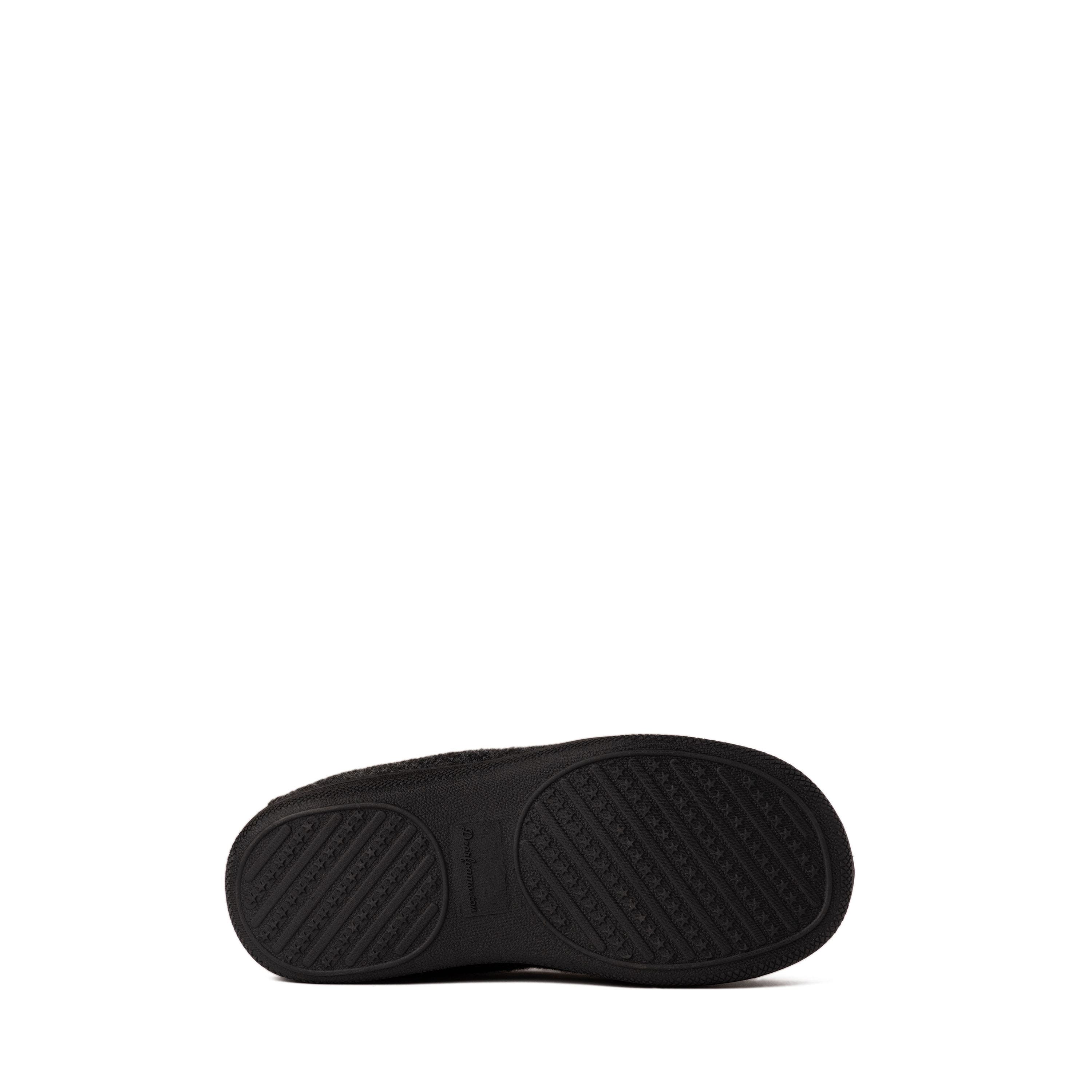 DEARFOAMS Kids Amari Moccasin Slipper, Alternate, color, Black