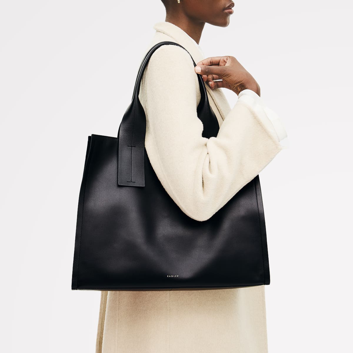 Radley The Strand Large Open Top Shoulder Bag, Alternate, color, Black