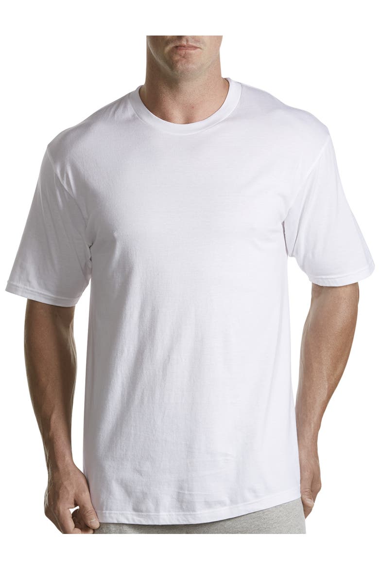 3-pk Crewneck T-Shirts, Main, color, WHITE