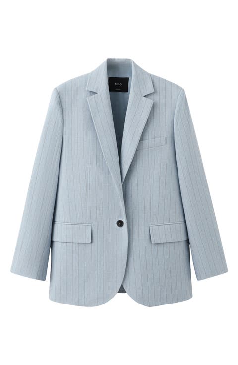Pinstripe Suit Blazer