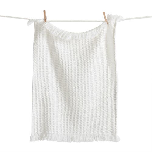 Tag Taana Natural Cotton Waffle Weave Dishtowel In Neutral