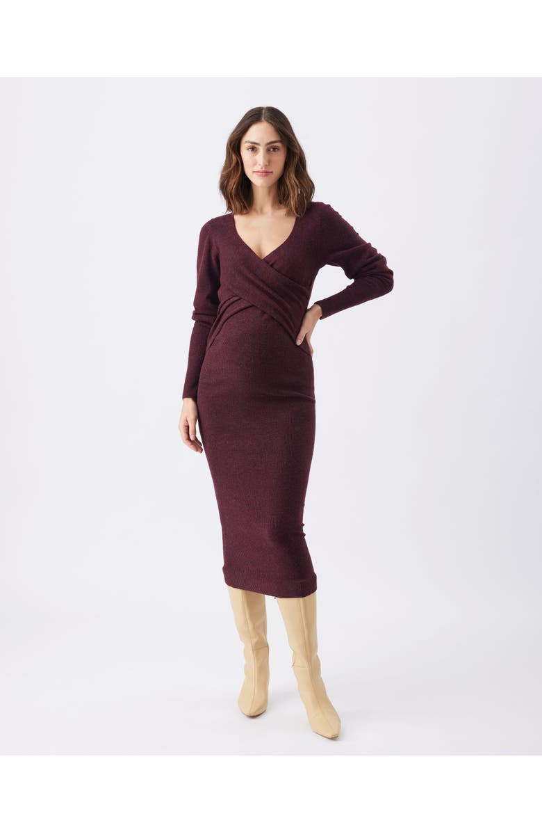 Ripe Maternity Heidi Nursing Knit Dress, Alternate, color,