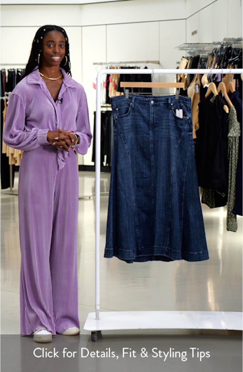 Liverpool Los Angeles Mermaid Denim Maxi Skirt | Nordstrom