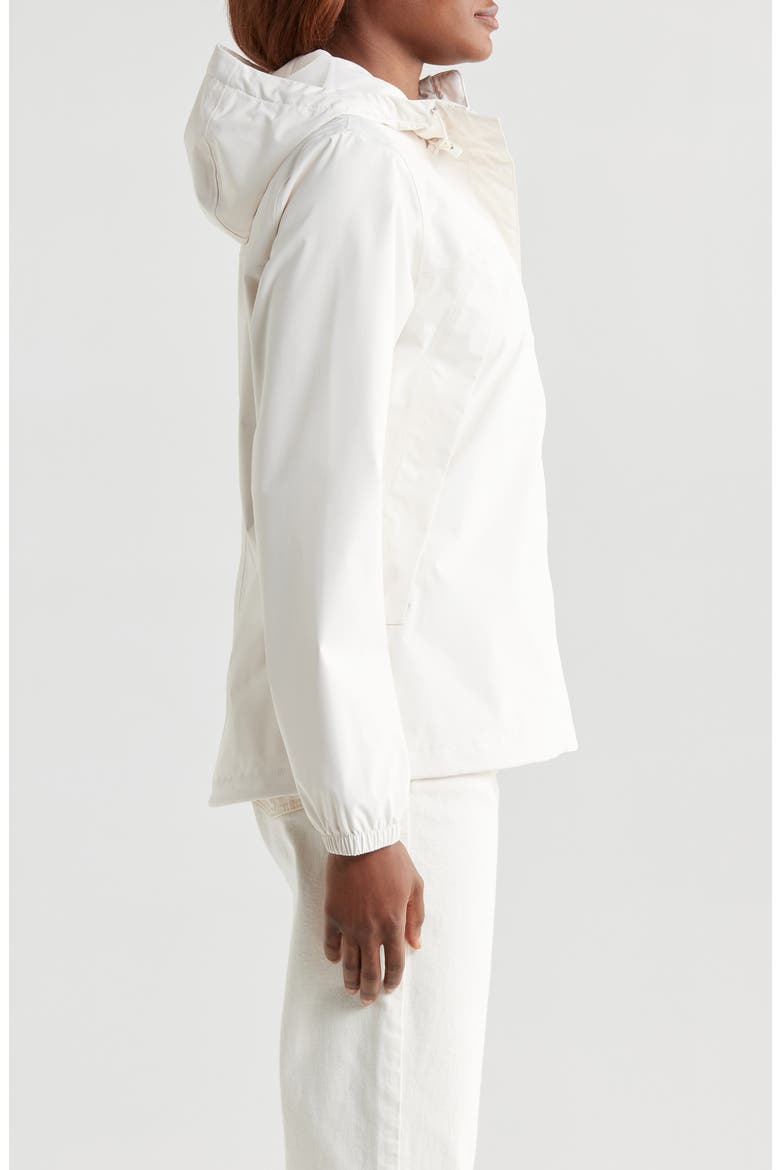 Antora Waterproof Hooded Rain Jacket, Alternate, color, WHITE DUNE