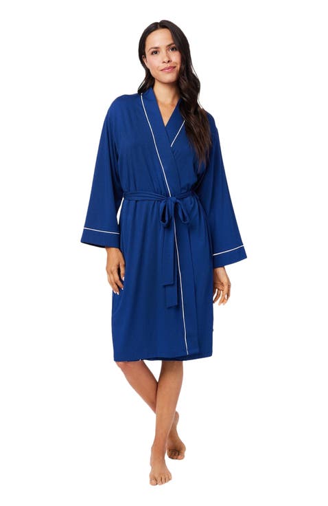 Pima Knit Kimono Robe