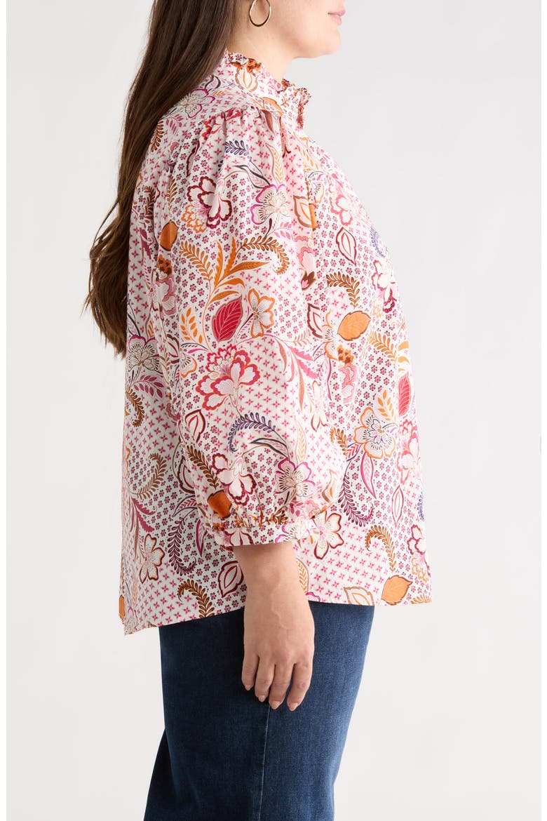 Hendry Floral Ima Button-Up Shirt, Alternate, color, CREAM-MULT