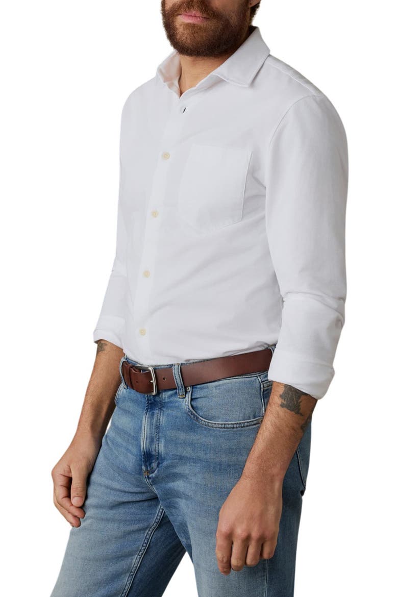 Costa Piqué Shirt, Alternate, color, PURE WHITE