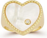 GLAZE JEWELRY Mother-of-Pearl Heart Ring