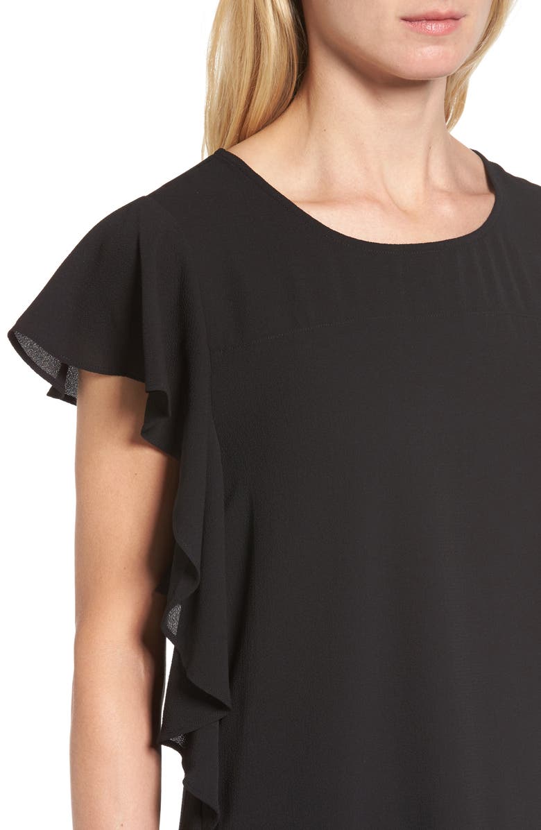 Bobeau Ruffle Cap Sleeve Top, Alternate, color, 