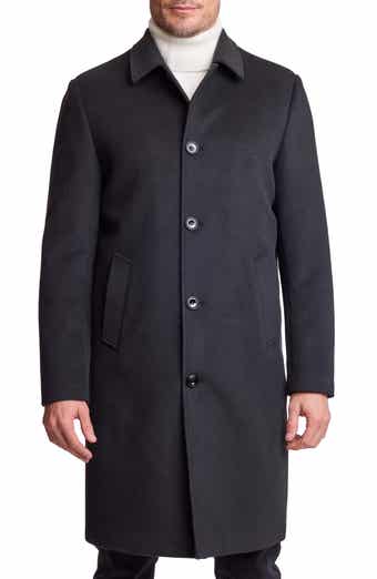 Slash Pocket Stretch Slim Fit Overcoat