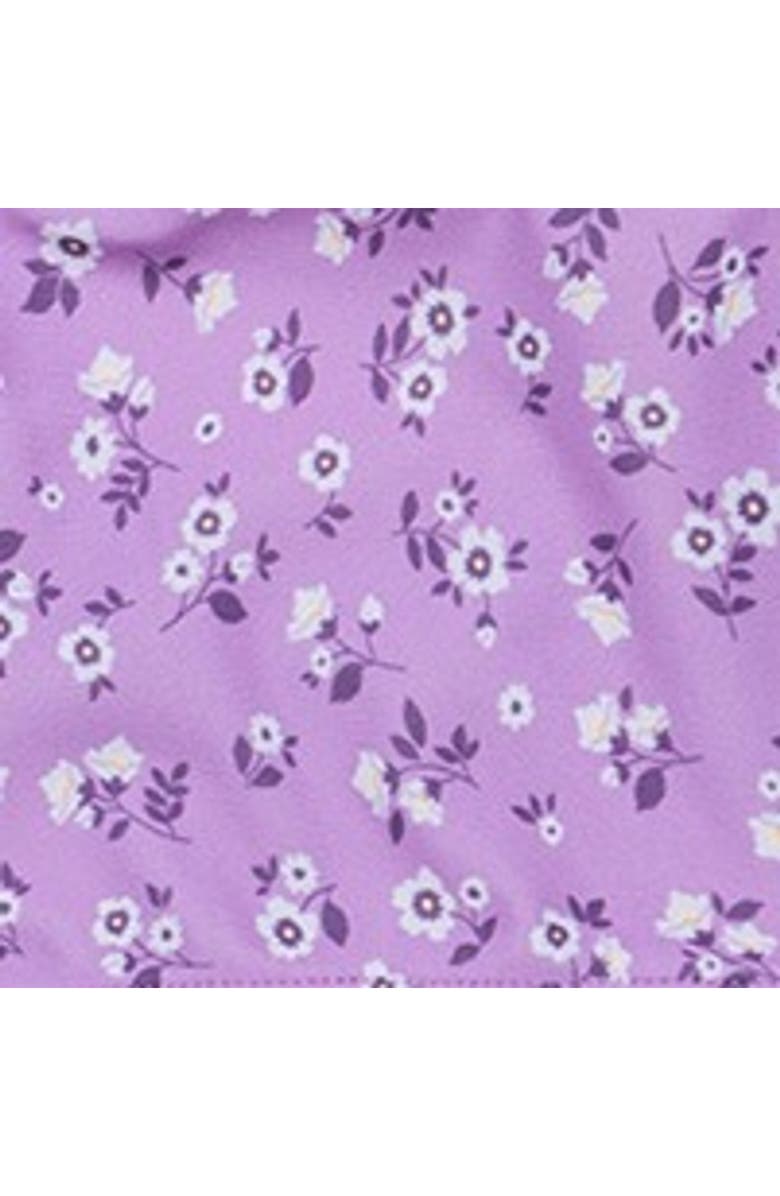 Gottex Kids Ditsy Floral Criss Cross Strap Swim Set, Alternate, color, Violet