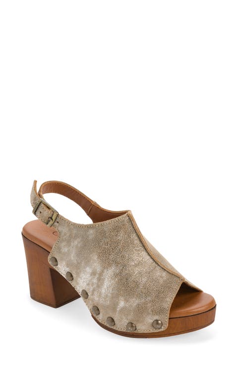 Winnie Shimmer Slingback Platform Sandal