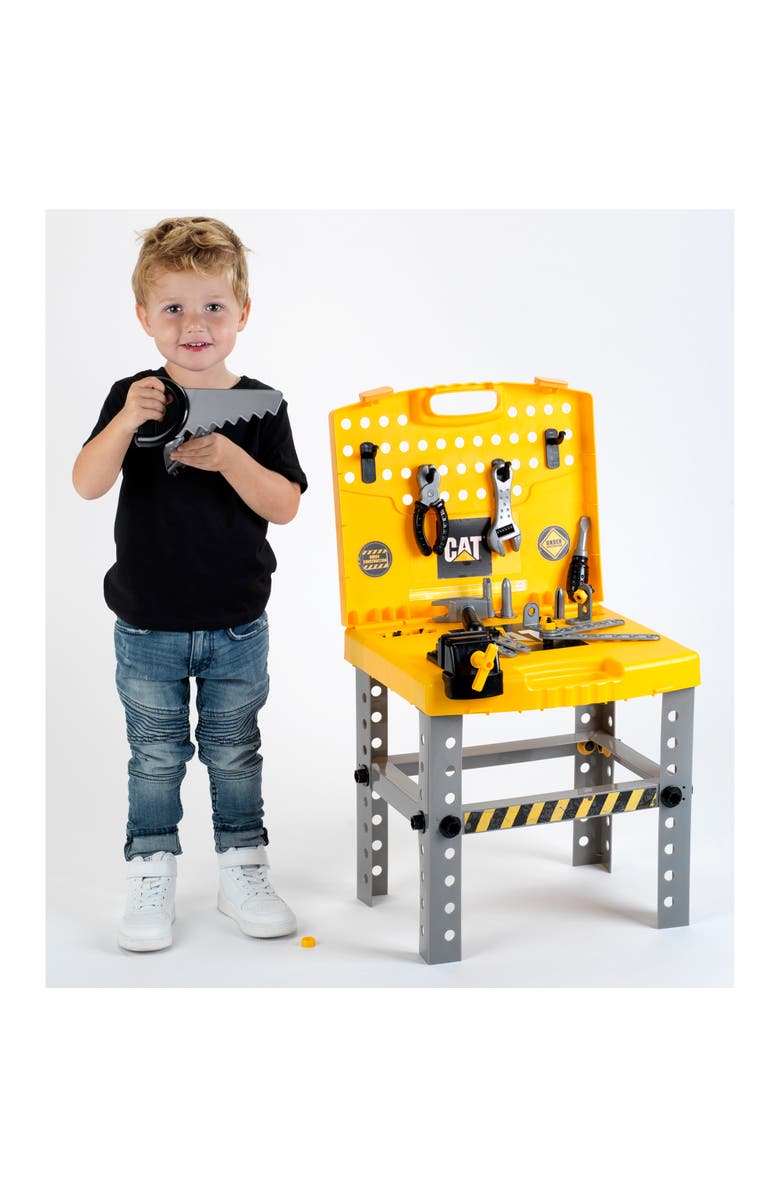 CAT Foldable Workbench Transportable Tool Shop, Kids Play Set 3+, Alternate, color, Multicolored