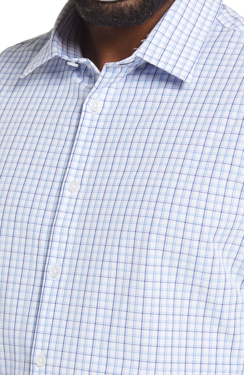 Mizzen+Main Leeward Trim Fit Tattersall Button-Up Performance Shirt, Alternate, color,
