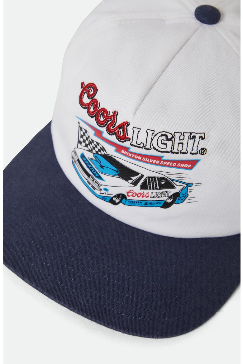 Coors Light Blower NetPlus® Twill Snapback Baseball Cap, Alternate, color, WHITE/ COORS NAVY