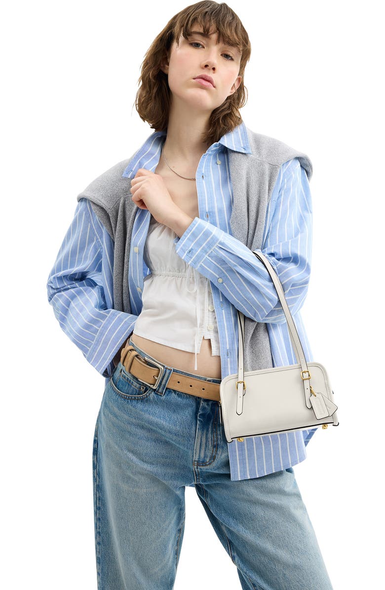 COACH Originals Crinkle Patent Leather Shoulder Bag, Alternate, color,