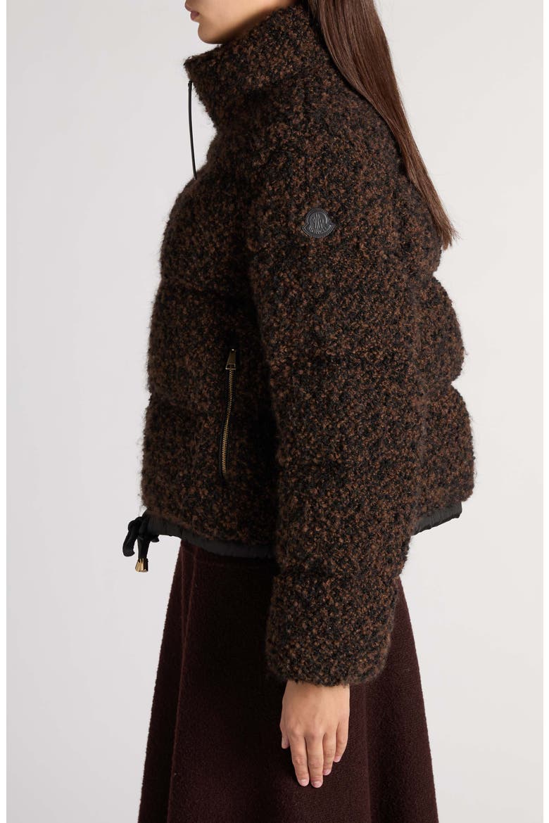 Remarquable Boucl Puffer Jacket, Alternate, color, BROWN