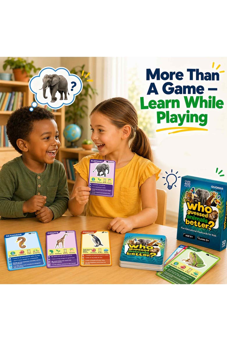 Who Guess It Better Visual Clue Card Game Collection, Alternate, color, Animals