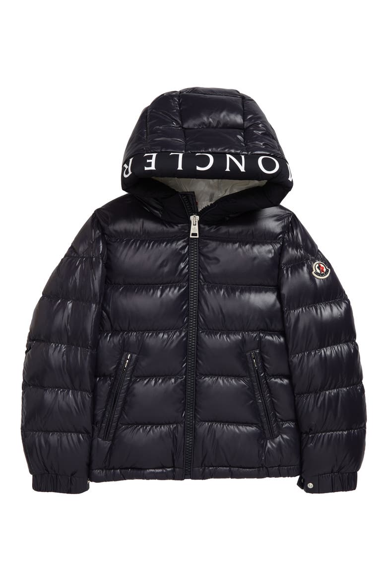 Kids' Salzman Logo Water Resistant Down Puffer Jacket, Main, color, BLUE
