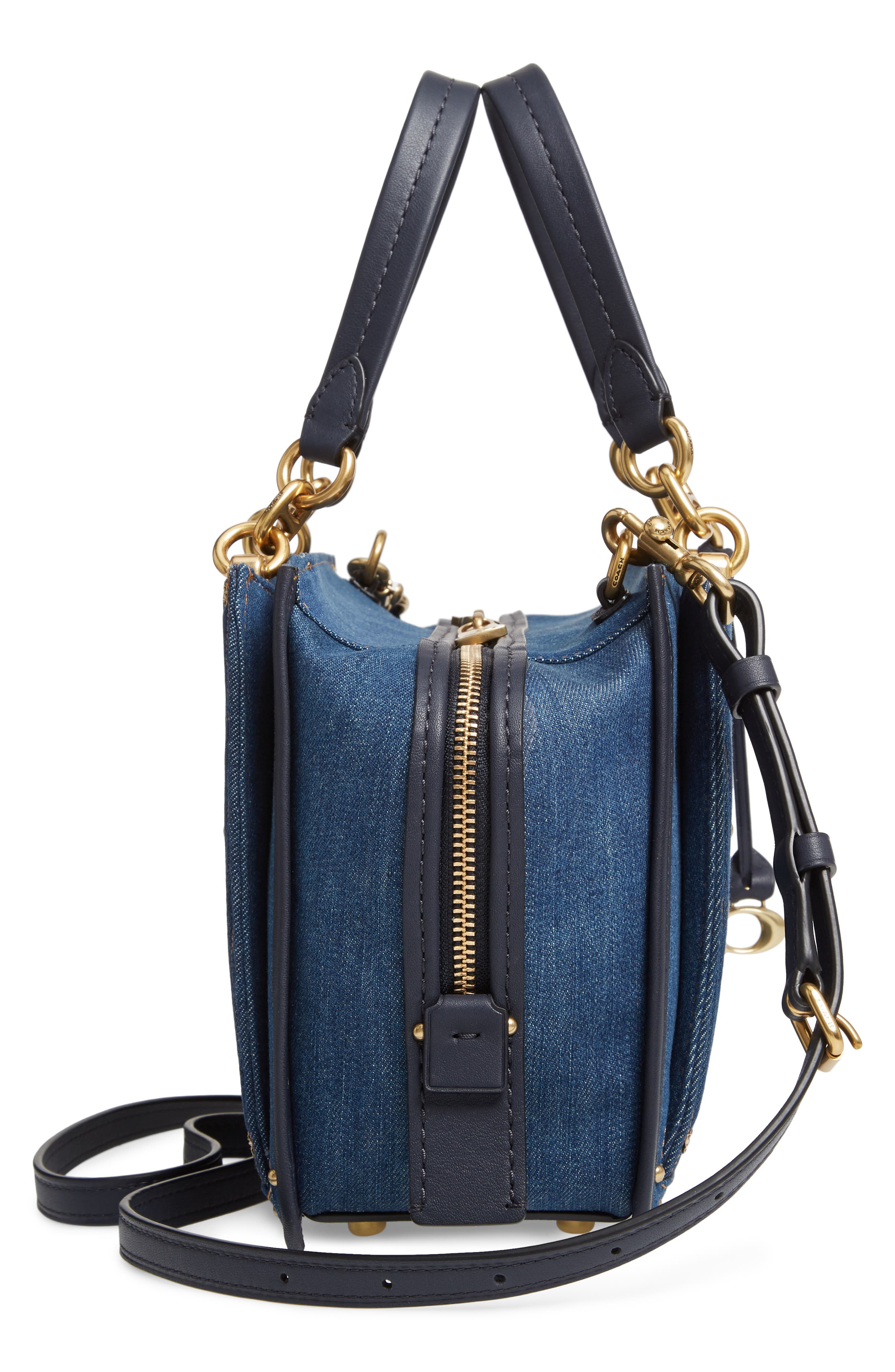 COACH Dreamer Quilted Denim Bag, Alternate, color, 