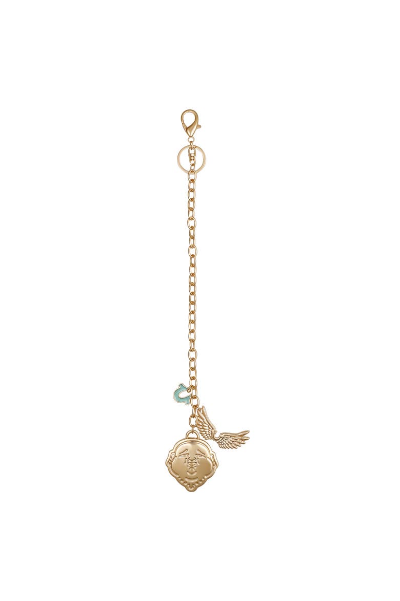 Buddha Wing Charm, Alternate, color, Gold Tone