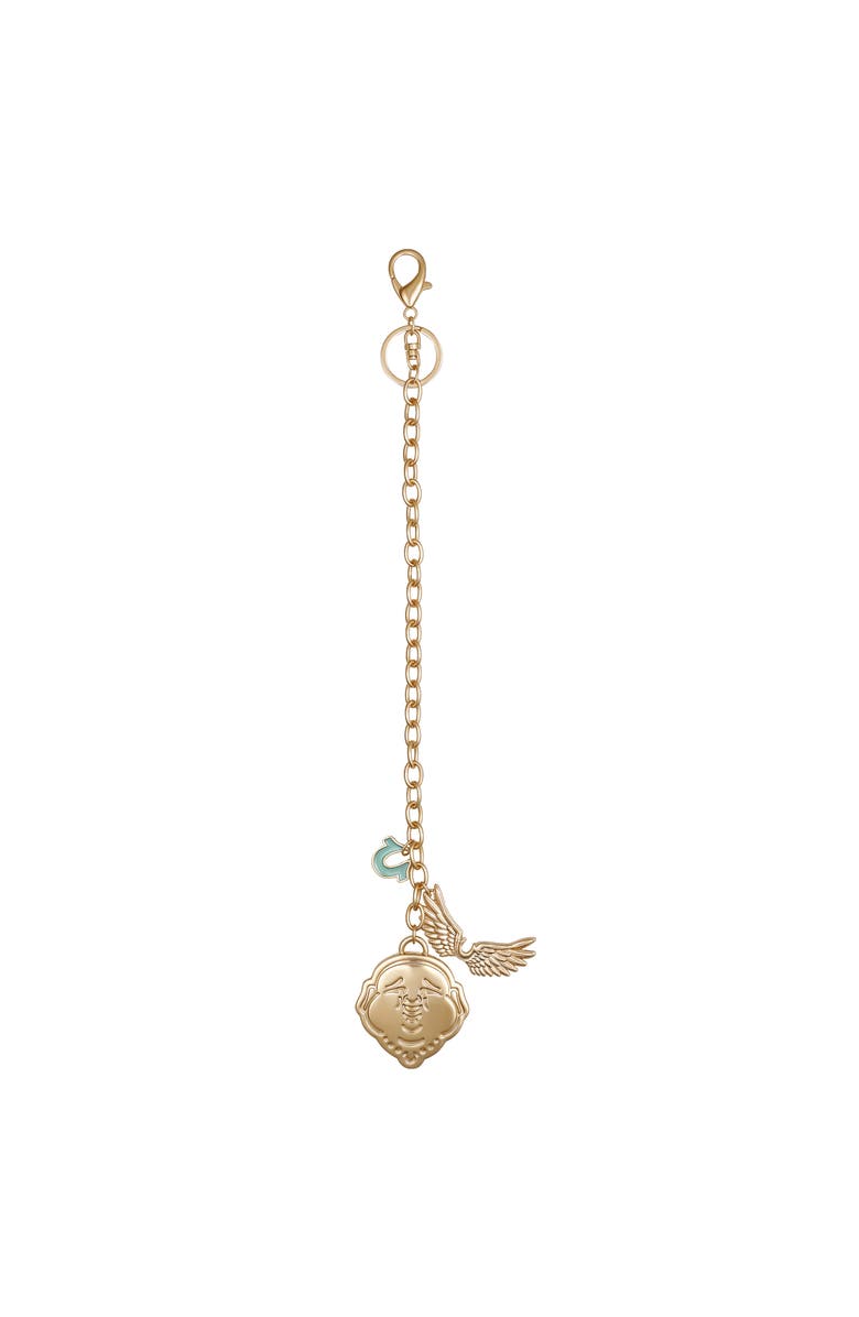 True Religion Buddha Wing Charm, Alternate, color, Gold Tone