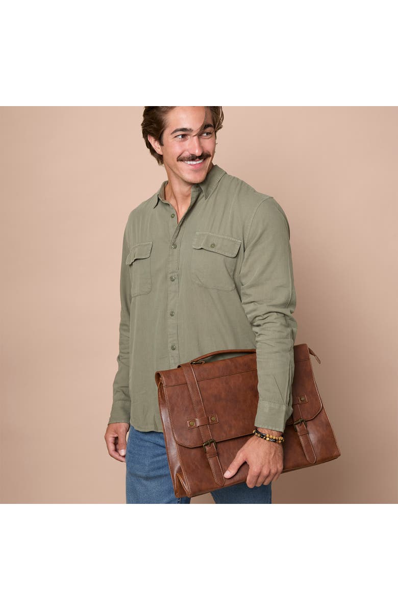 Lucky Brand Stretch Bead & Magnetic Cord Bracelet Set - 2 Piece, Alternate, color, Brown, Black