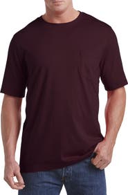 Harbor Bay by DXL Big & Tall Moisture-Wicking Pocket T-Shirt