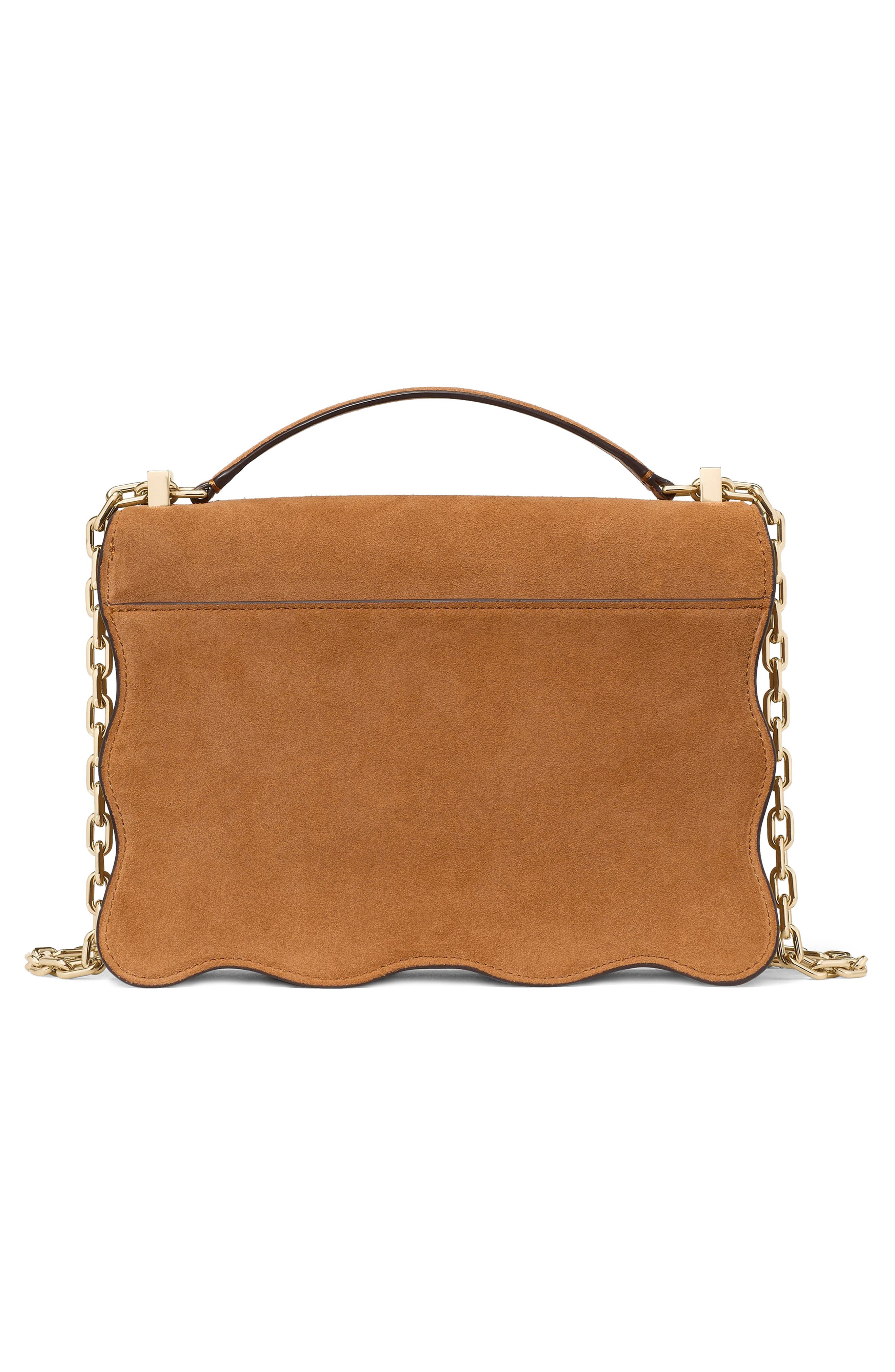 Kate Spade New York deco wavy suede convertible crossbody bag, Alternate, color, 